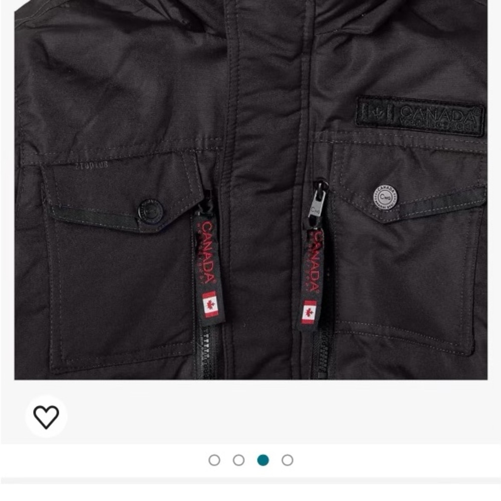 Canadá weathergeat  size 2 black jacket for boy